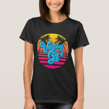 Vaporwave Valley Girl Mörk T-Shirt