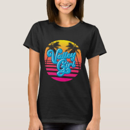 Vaporwave Valley Girl Mörk T-Shirt