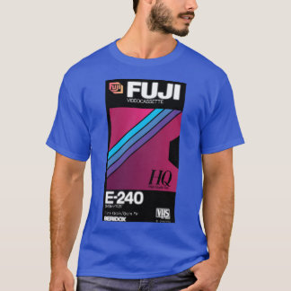 Vaporwave VHS Fuji E240HQ boy family T Shirt