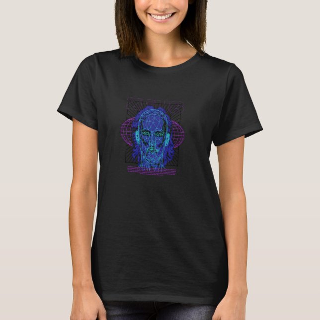 Vaporwave Zeus Ancient Grekiska Mythology Gods of  T Shirt (Framsida)