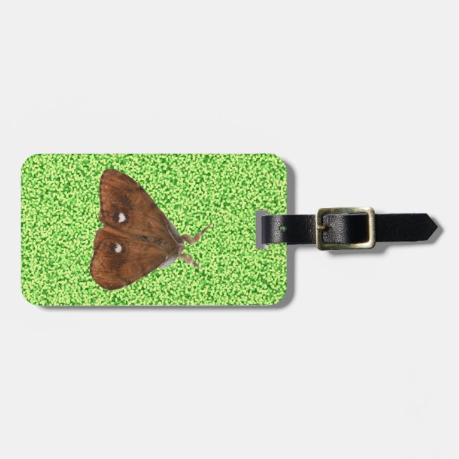 Vapourer Moth Anpassningsbar Luggage Tag Bagagebricka (Horisontell Framsida)