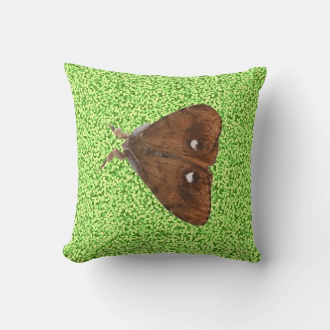 Vapourer Moth Pillow Kudde (Framsida)