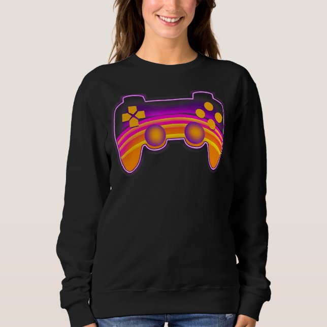 Vaprowave Video Gaming Controller Gamer 4 T Shirt (Framsida)