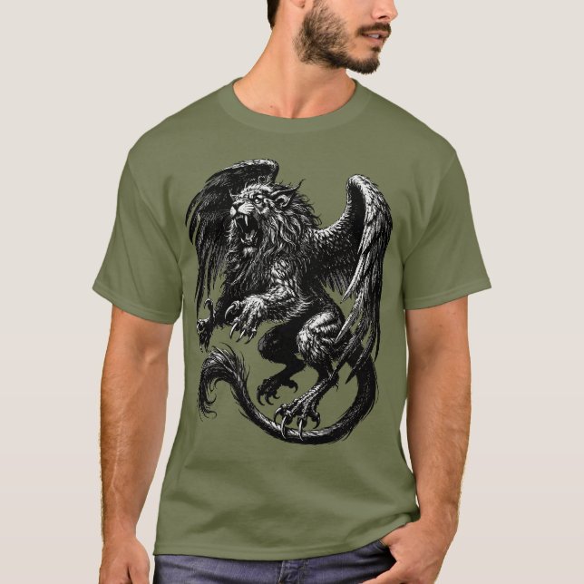 Vapula Bevingad Raseri Utan Tvang T Shirt (Framsida)