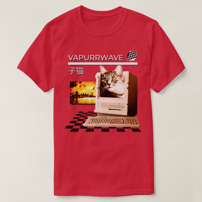 Vapurrwave T Shirt (Design framsida)