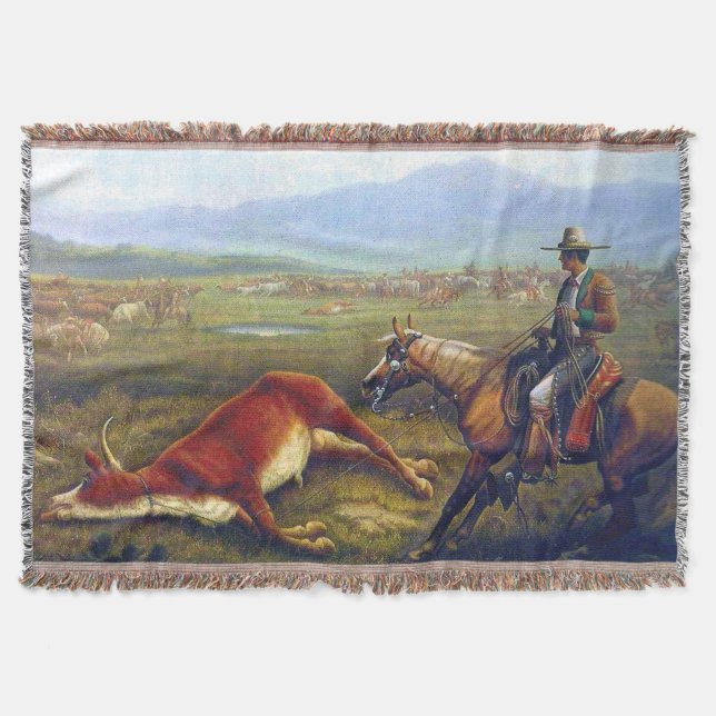 Vaquero C 1830 Det Gamla Västern Cowboyen Filt (Framsidan)
