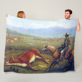 Vaquero C 1830 Gammala västern Cowboyen Fleecefilt