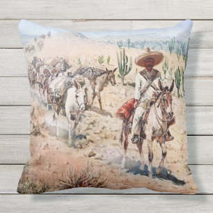 “Vaquero Pack Train” av Edward Borein Kudde