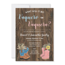 Vaquero/Vaquera Bootie Mörk Wood Gender Reveal