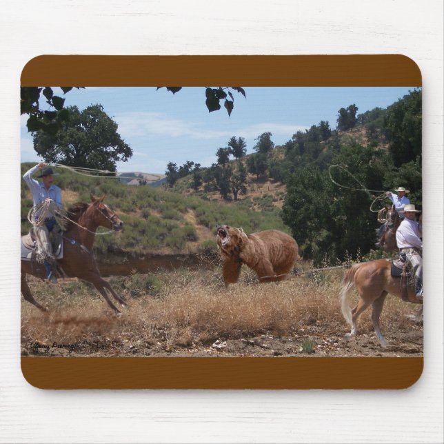 VaquerotågvirkeGrizzly Mousepad Musmatta (Framsidan)