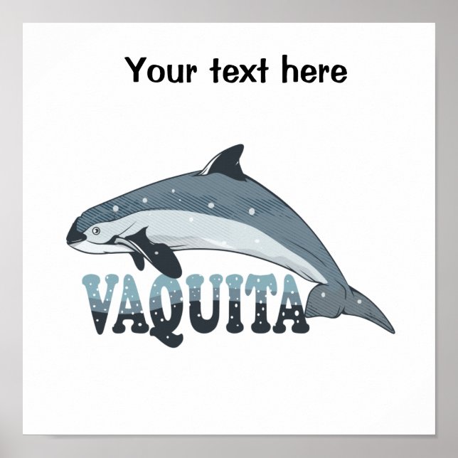 Vaquita Porpoise Poster (Framsidan)