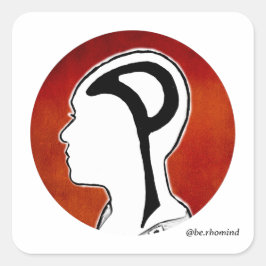 Var 100 i mindekalen fyrkantigt klistermärke