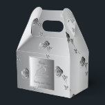 "Vår 25:e Bröllop-årsdag" Silvery 3D Ro Presentaskar<br><div class="desc">En silvergradient 3D ro-design för din 25:e Bröllop-årsdag!</div>