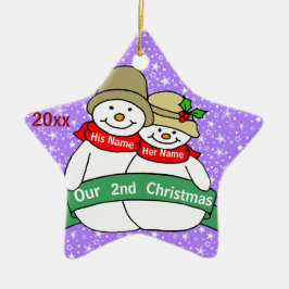 Vår 2nd jul julgransprydnad keramik