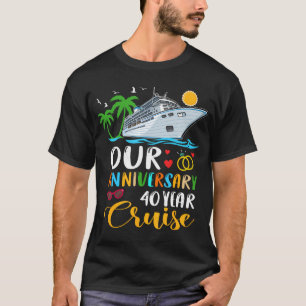 Vår 40-årsdag av Cruise Make-frukttuppen T Shirt