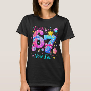 var 6 7 Födelsedagsflickor Roligt Sex Sju Meme Bar T Shirt