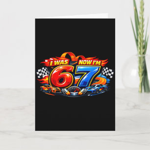 Var 6 7 sex sju bil racer 67 meme födelsedagsfest kort