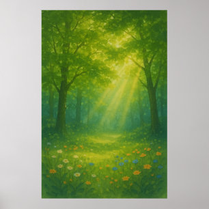 Vår 9, Verdant-eftermiddag, Säsong-utskrift Poster