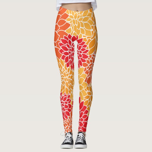 Vår Abstrakt Leggings (Framsida)
