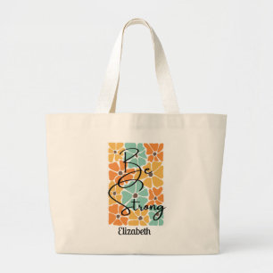 Var Abstrakt med stark Chic Modern Positivity Quot Jumbo Tygkasse