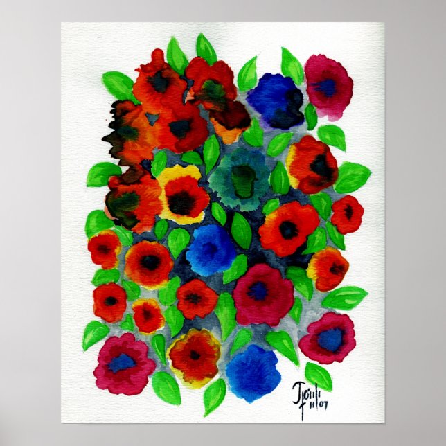 Vår Abundance: 15 tum x 19,41 tum kanvastryck Poster (Framsidan)