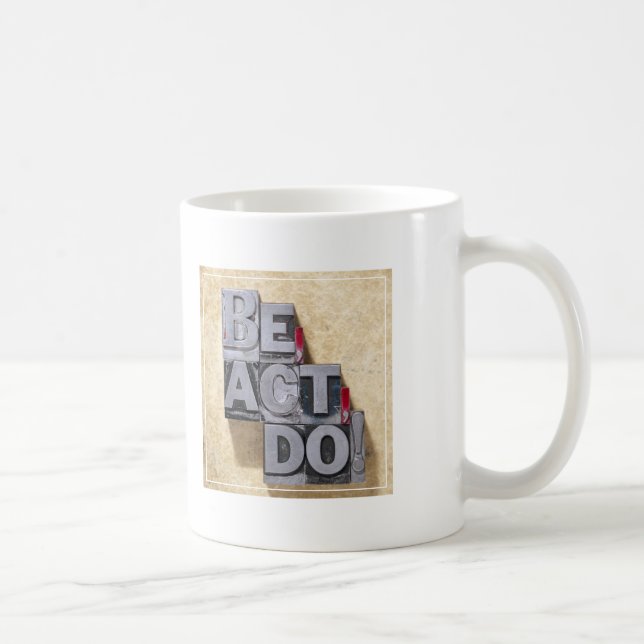 Var, agera, gör kaffemugg (Höger)