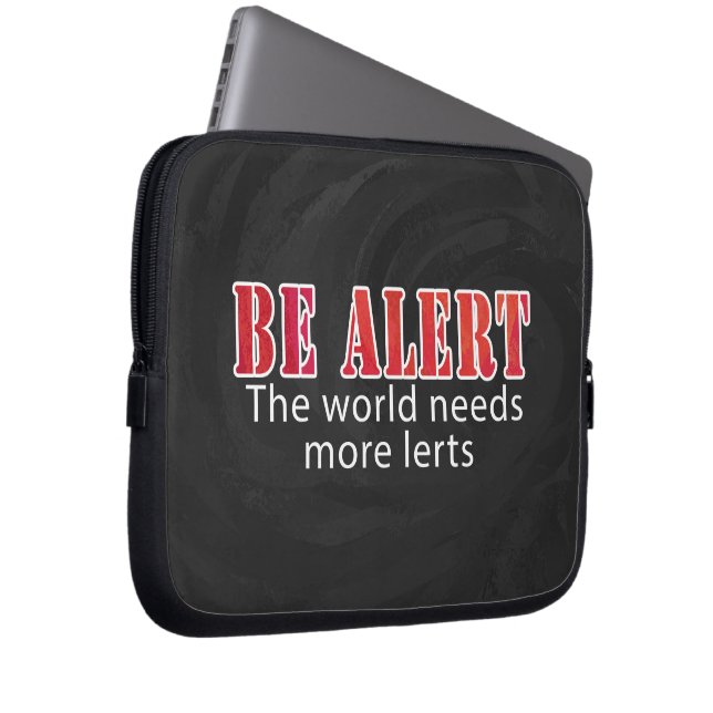 Var Alert Laptop Sleeve (Framsidan Höger)