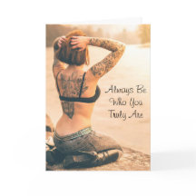 Var alltid den du är, inspirationskort