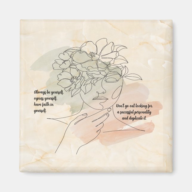 Var alltid dig själv magnet (Framsidan)