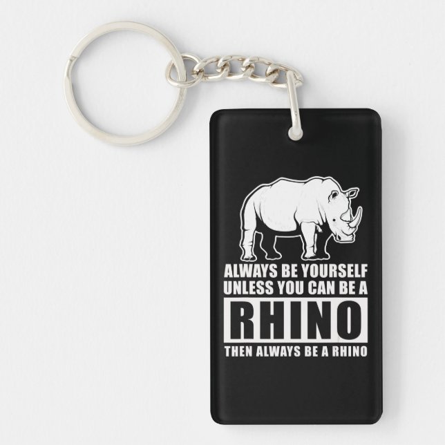 Var alltid dig själv om inte Rhino Costume Gift (Framsidan)