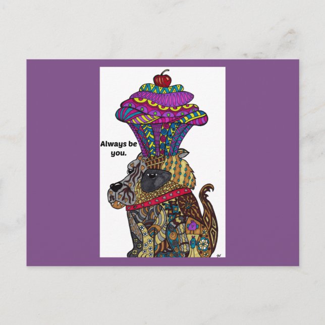 Var alltid dig vykort (Framsida)