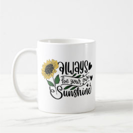 "Var alltid din egen solrosoja" solrosoffert Kaffemugg