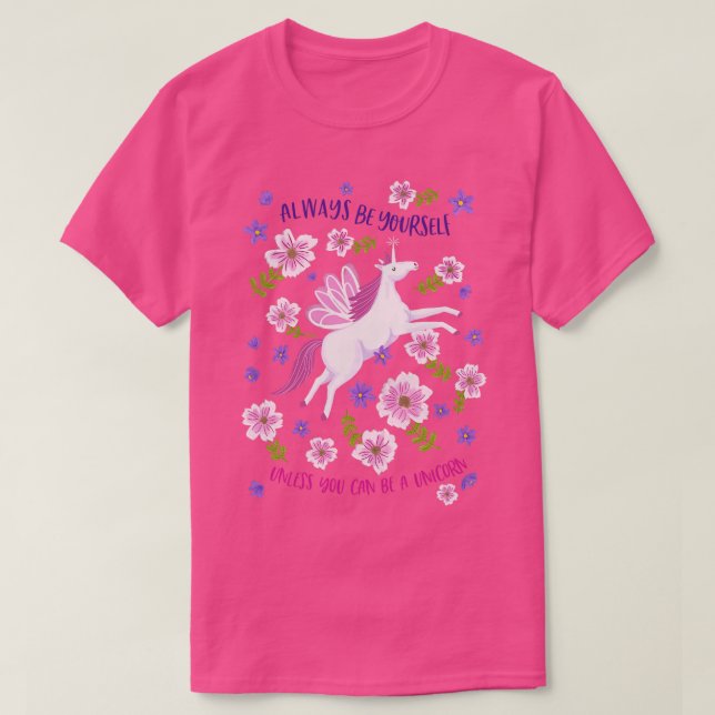 Var alltid dinUnicorn T Shirt (Design framsida)