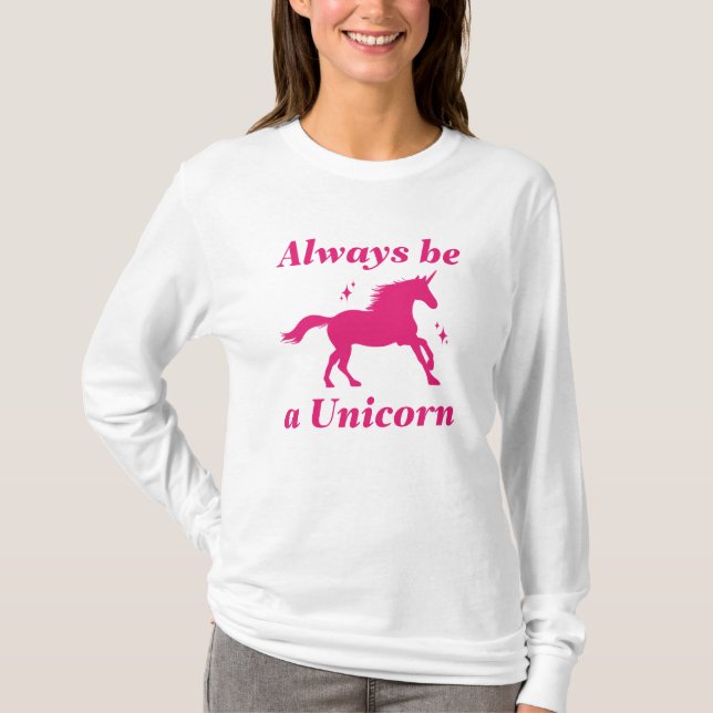 Var alltid en enhörning t shirt (Framsida)