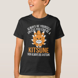 Var alltid en kitsune Japanska Nine Svan Fox T Shirt