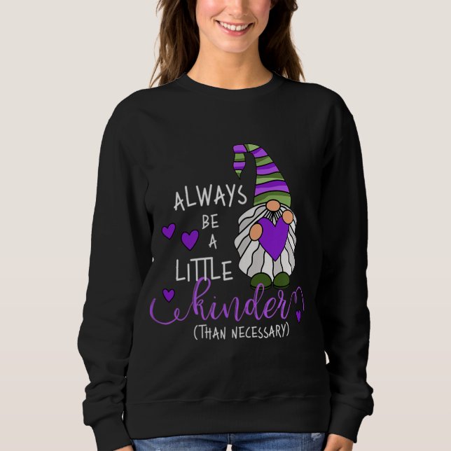 Var alltid en liten Kinder Whimsical Garden Gnome  T Shirt (Framsida)