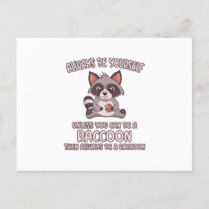 Var alltid en Raccoon Meddelande Vykort