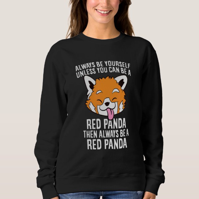Var alltid en röd panda Cute Red Panda T Shirt (Framsida)