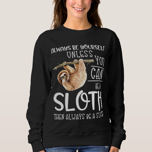 Var alltid en sansad, sansad, luth Quote Lazy Hang T Shirt (Framsida)