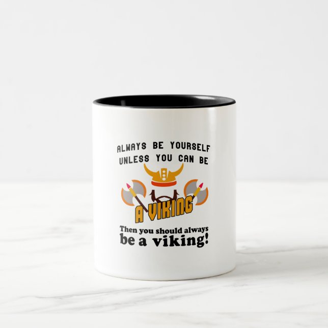 Var alltid en Viking Två-Tonad Mugg (Center)