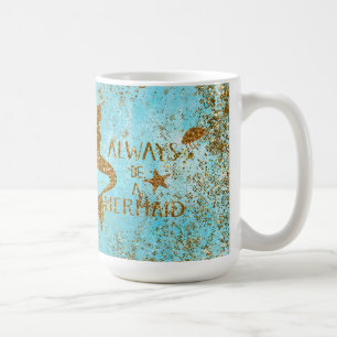 Var alltid för glittersjöjungfru för sjöjungfr kaffemugg