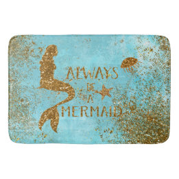 Var alltid för glittersjöjungfru för sjöjungfru en badrumsmatta