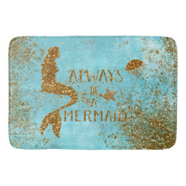 Var alltid för glittersjöjungfru för sjöjungfru en badrumsmatta