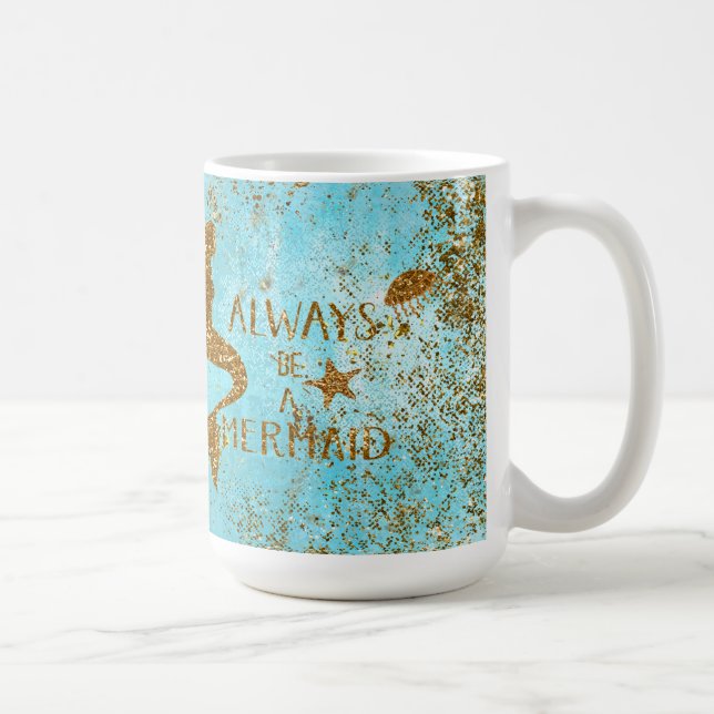 Var alltid för glittersjöjungfru för sjöjungfru en kaffemugg (Höger)