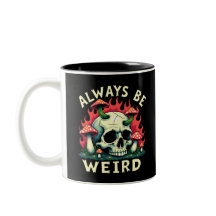 Var alltid Konstig Skull Retro Mushroom Psychedel