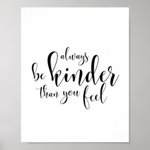 Var alltid mer snäll än dig känselförnimmelsen poster