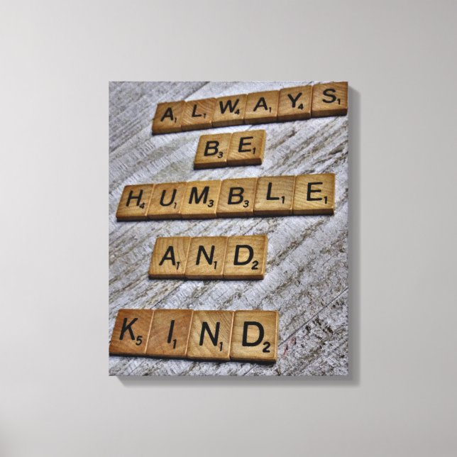 Var alltid ödmjuk och typ Canvas (Framsida)