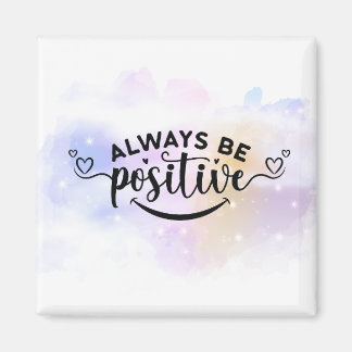 Var alltid positiv Gult för Lila Magnet