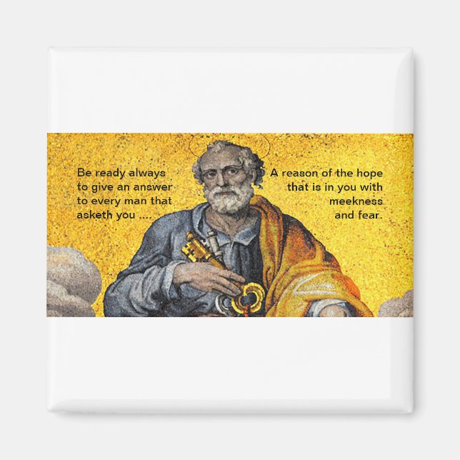 Var alltid redo - Saint Peter - Magnet (Framsidan)