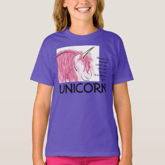 Var alltid själv 3/4-gradiga flickor t shirt